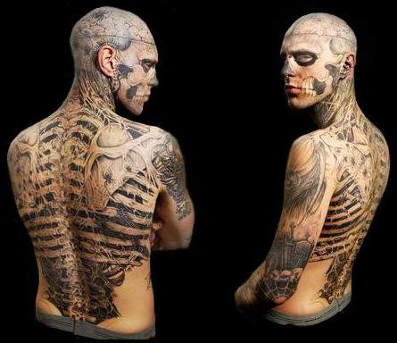 Зловещие татуировки Рика Дженеста – эпатажного персонажа шоу-бизнеса