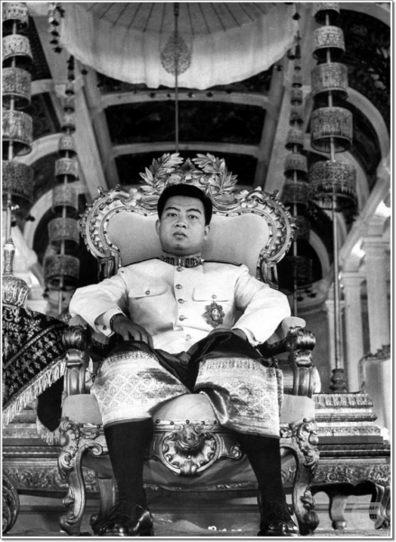 Король Камбоджи Нородом Сианук